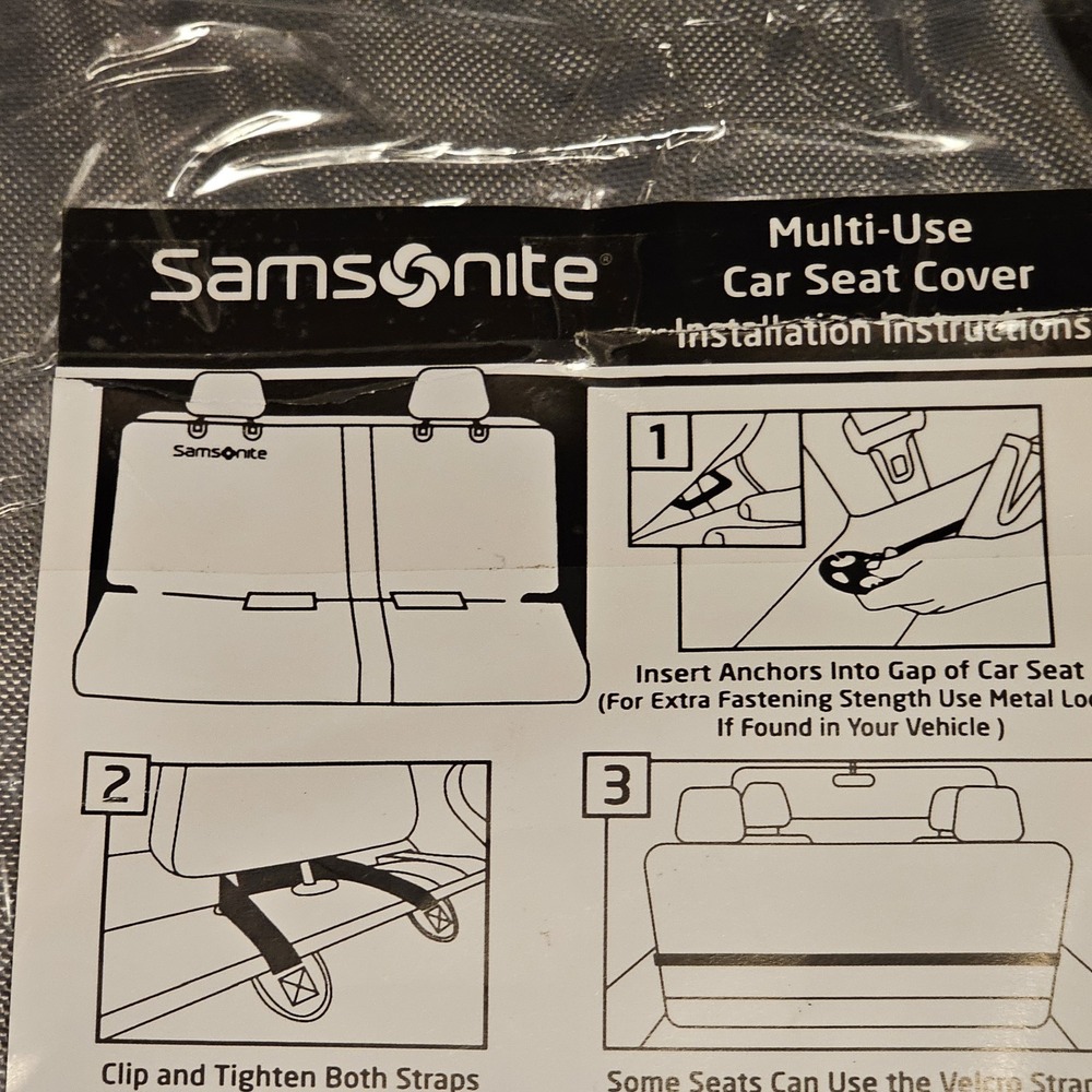 Samsonite Gray Multi-Use Car Seat Cover NWOB